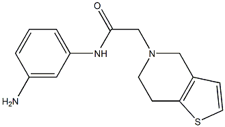 N-(3-aminophenyl)-2-(6,7-dihydrothieno[3,2-c]pyridin-5(4H)-yl)acetamide Structure