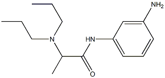 N-(3-aminophenyl)-2-(dipropylamino)propanamide 化学構造式