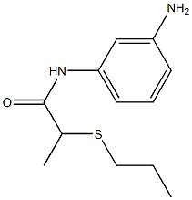 N-(3-aminophenyl)-2-(propylsulfanyl)propanamide Structure