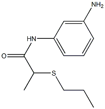 N-(3-aminophenyl)-2-(propylsulfanyl)propanamide Struktur