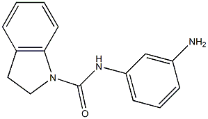 N-(3-aminophenyl)-2,3-dihydro-1H-indole-1-carboxamide Structure