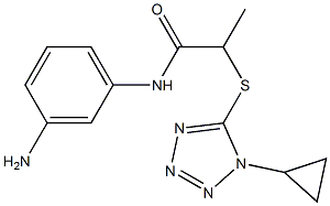  N-(3-aminophenyl)-2-[(1-cyclopropyl-1H-1,2,3,4-tetrazol-5-yl)sulfanyl]propanamide