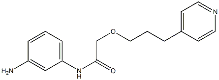 N-(3-aminophenyl)-2-[3-(pyridin-4-yl)propoxy]acetamide Struktur