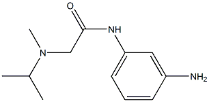 N-(3-aminophenyl)-2-[isopropyl(methyl)amino]acetamide Struktur