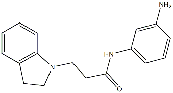 N-(3-aminophenyl)-3-(2,3-dihydro-1H-indol-1-yl)propanamide