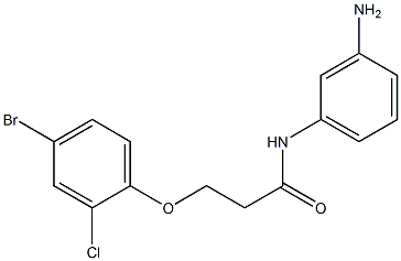 N-(3-aminophenyl)-3-(4-bromo-2-chlorophenoxy)propanamide|