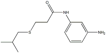 N-(3-aminophenyl)-3-[(2-methylpropyl)sulfanyl]propanamide