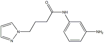 N-(3-aminophenyl)-4-(1H-pyrazol-1-yl)butanamide 结构式