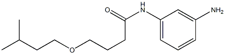 N-(3-aminophenyl)-4-(3-methylbutoxy)butanamide Structure