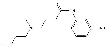 N-(3-aminophenyl)-4-[butyl(methyl)amino]butanamide 化学構造式