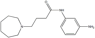 N-(3-aminophenyl)-4-azepan-1-ylbutanamide,,结构式
