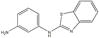 N-(3-aminophenyl)-N-1,3-benzothiazol-2-ylamine 化学構造式