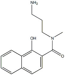 N-(3-aminopropyl)-1-hydroxy-N-methylnaphthalene-2-carboxamide 化学構造式