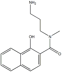 N-(3-aminopropyl)-1-hydroxy-N-methylnaphthalene-2-carboxamide,,结构式