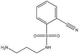 N-(3-aminopropyl)-2-cyanobenzene-1-sulfonamide Struktur