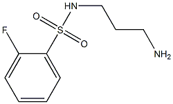 N-(3-aminopropyl)-2-fluorobenzenesulfonamide Structure