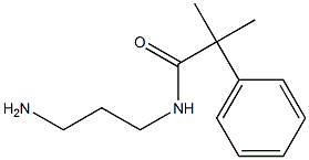 N-(3-aminopropyl)-2-methyl-2-phenylpropanamide 结构式