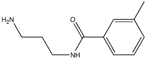 N-(3-aminopropyl)-3-methylbenzamide 化学構造式