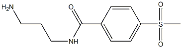 N-(3-aminopropyl)-4-(methylsulfonyl)benzamide Struktur