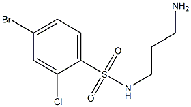  N-(3-aminopropyl)-4-bromo-2-chlorobenzene-1-sulfonamide