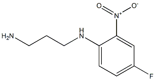 N-(3-aminopropyl)-4-fluoro-2-nitroaniline Struktur