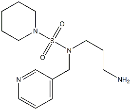 N-(3-aminopropyl)-N-(pyridin-3-ylmethyl)piperidine-1-sulfonamide Structure