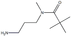 N-(3-aminopropyl)-N,2,2-trimethylpropanamide Struktur