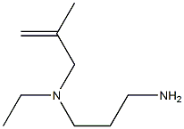 N-(3-aminopropyl)-N-ethyl-N-(2-methylprop-2-enyl)amine 化学構造式