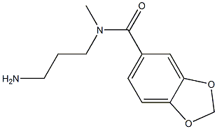 N-(3-aminopropyl)-N-methyl-2H-1,3-benzodioxole-5-carboxamide Structure