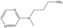 N-(3-aminopropyl)-N-methylpyrazin-2-amine 结构式