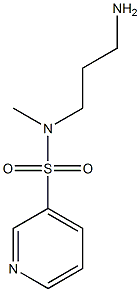 N-(3-aminopropyl)-N-methylpyridine-3-sulfonamide 化学構造式