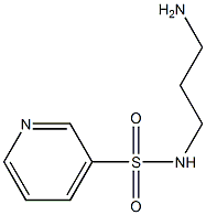 N-(3-aminopropyl)pyridine-3-sulfonamide 结构式