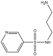 N-(3-aminopropyl)pyridine-3-sulfonamide 化学構造式