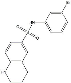 N-(3-bromophenyl)-1,2,3,4-tetrahydroquinoline-6-sulfonamide|