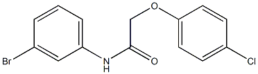 N-(3-bromophenyl)-2-(4-chlorophenoxy)acetamide 化学構造式