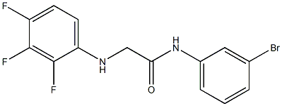 N-(3-bromophenyl)-2-[(2,3,4-trifluorophenyl)amino]acetamide