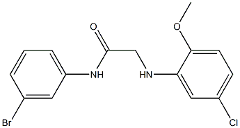  N-(3-bromophenyl)-2-[(5-chloro-2-methoxyphenyl)amino]acetamide