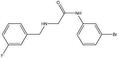 N-(3-bromophenyl)-2-{[(3-fluorophenyl)methyl]amino}acetamide Struktur