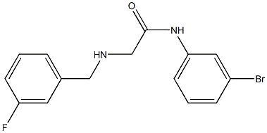 N-(3-bromophenyl)-2-{[(3-fluorophenyl)methyl]amino}acetamide Structure