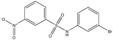 N-(3-bromophenyl)-3-nitrobenzene-1-sulfonamide Structure