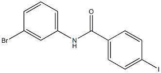 N-(3-bromophenyl)-4-iodobenzamide Struktur