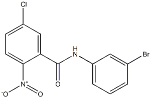 N-(3-bromophenyl)-5-chloro-2-nitrobenzamide Struktur