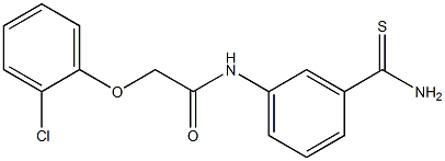 N-(3-carbamothioylphenyl)-2-(2-chlorophenoxy)acetamide