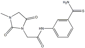 N-(3-carbamothioylphenyl)-2-(3-methyl-2,5-dioxoimidazolidin-1-yl)acetamide