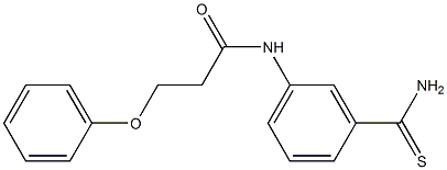  N-(3-carbamothioylphenyl)-3-phenoxypropanamide