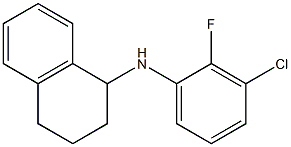 N-(3-chloro-2-fluorophenyl)-1,2,3,4-tetrahydronaphthalen-1-amine,,结构式