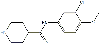  N-(3-chloro-4-methoxyphenyl)piperidine-4-carboxamide