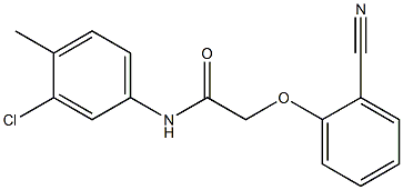 N-(3-chloro-4-methylphenyl)-2-(2-cyanophenoxy)acetamide Struktur