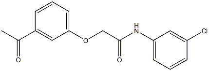 N-(3-chlorophenyl)-2-(3-acetylphenoxy)acetamide|