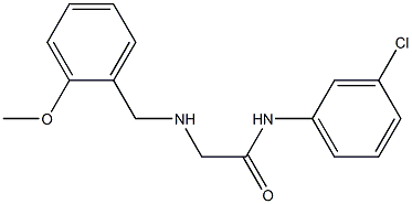 N-(3-chlorophenyl)-2-{[(2-methoxyphenyl)methyl]amino}acetamide|